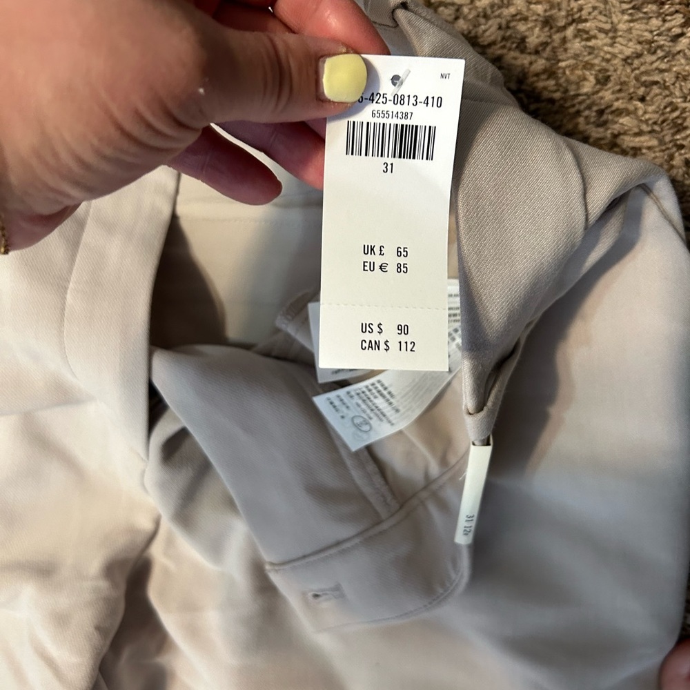 Abercrombie slacks beige/tan brand new